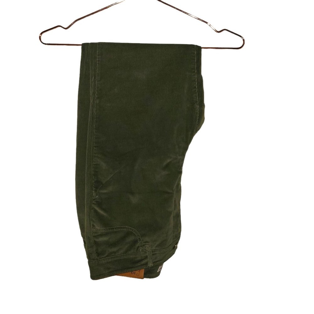 Forest Green Velveteen Corduroy 5 pocket Jeans - Coldwater Creek - NEW
